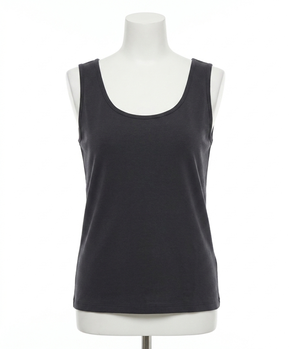 NEW FRENCH KYSS solid tank top in black
